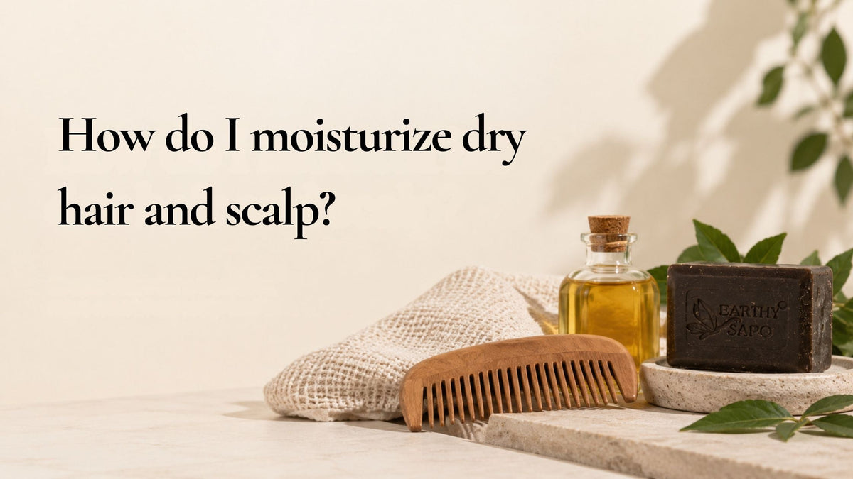How do I moisturize dry hair and scalp?