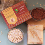 Earthy Sapo Cocoa Oats Delight Bathing Soap with cocoa powder, cocoa butter and oats for moisturizing and soothing normal to dry skin