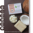 Earthy Sapo Nuts Over Coconuts Body & Hair Soap with coconut and natural ingredients, vegan and Ayurvedic.