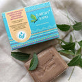 Earthy Sapo Divine Simplicity Moisturizing Unscented Bathing Soap with neem juice and cold-pressed oils for dry and sensitive skin