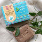 Earthy Sapo Divine Simplicity Moisturizing Unscented Bathing Soap with neem juice and cold-pressed oils for dry and sensitive skin