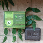 Earthy Sapo Neem Special Cleansing & Anti-infective Bathing Soap with fresh neem leaves