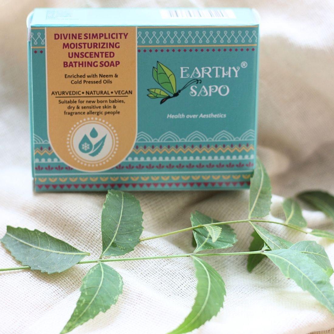 Divine Simplicity Moisturizing Unscented Bathing Soap, 100g