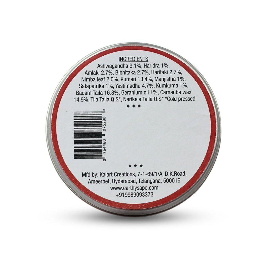 Earthy Sapo Pure Bliss Moisturizing Face Cream for dry skin, Ayurvedic and vegan face moisturizer.