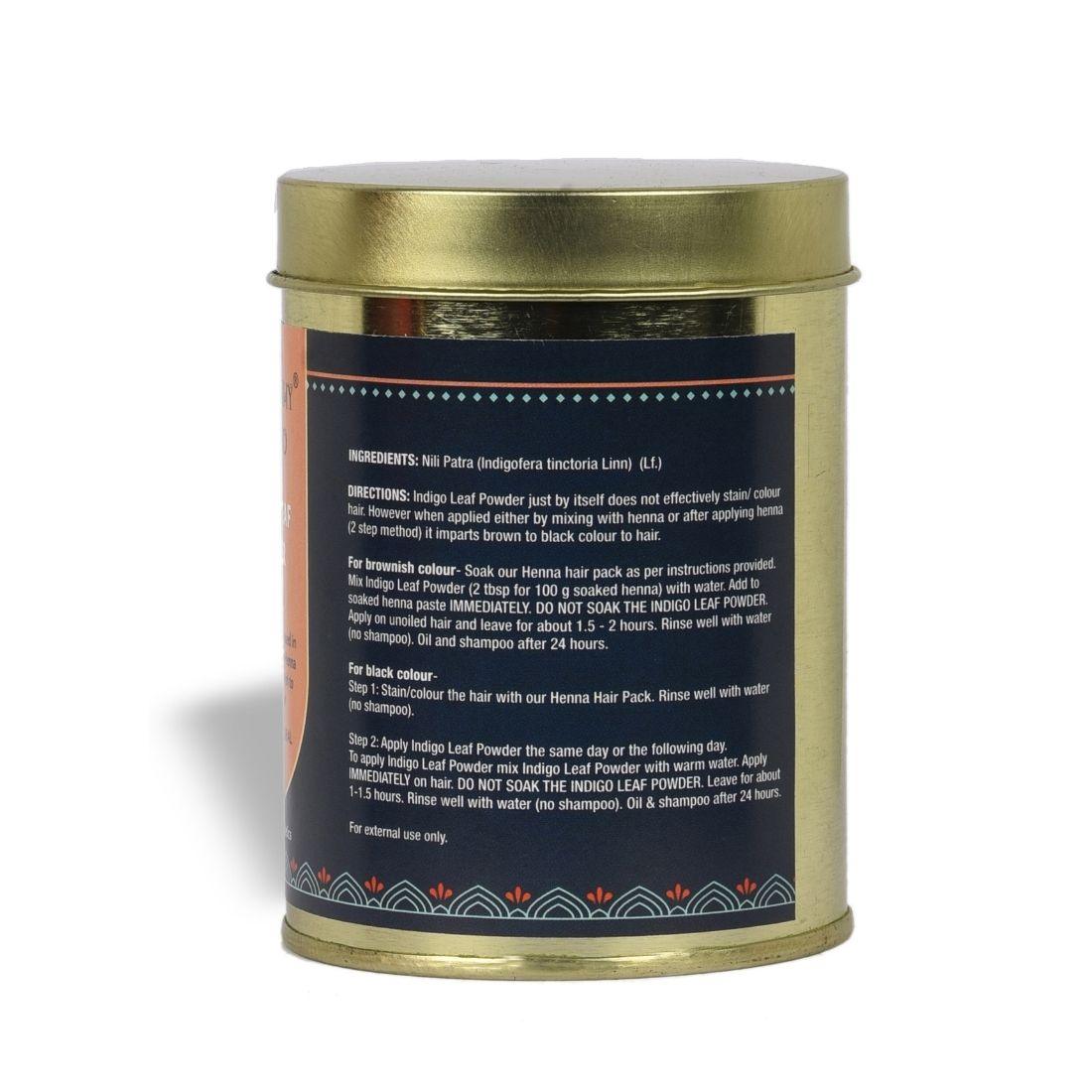 Earthy Sapo Indigo Leaf Powder for natural brown to black hair colour