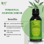 Earthy Sapo Power Plus Ayurvedic Hair Oil with natural herbs for nourishing and strengthening hair.