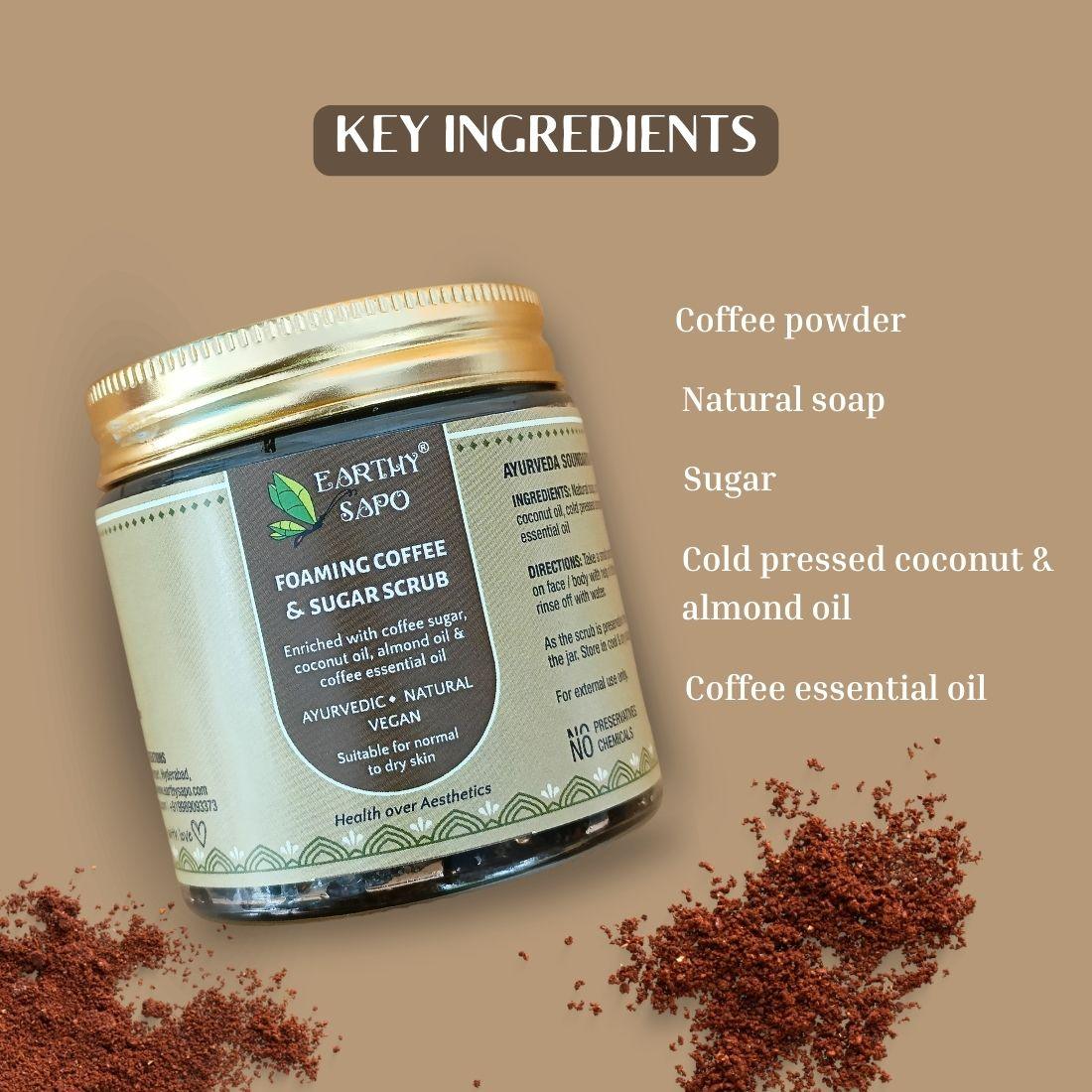 Foaming Coffee & Sugar Scrub, 100g