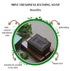 Earthy Sapo Mint Freshness Bathing Soap benefits for refreshing and gentle daily cleansing