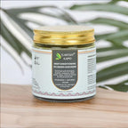 Earthy Sapo Deep Conditioning Oil Based Hair Mask in a jar, enriched with Ayurvedic herbs and cold-pressed oils for dry, frizzy and damaged hair