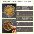 How to soak Earthy Sapo Henna Hair Pack for natural hair colouring