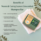 Earthy Sapo Neem & Curry Leaves Unscented Shampoo Bar Benefits for Sensitive Scalp