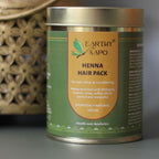 Earthy Sapo Henna Hair Pack with Ayurvedic herbs for natural hair colouring and conditioning
