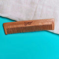 Earthy Sapo Fine-Tooth Neem Wood Comb for Thin and Straight Hair