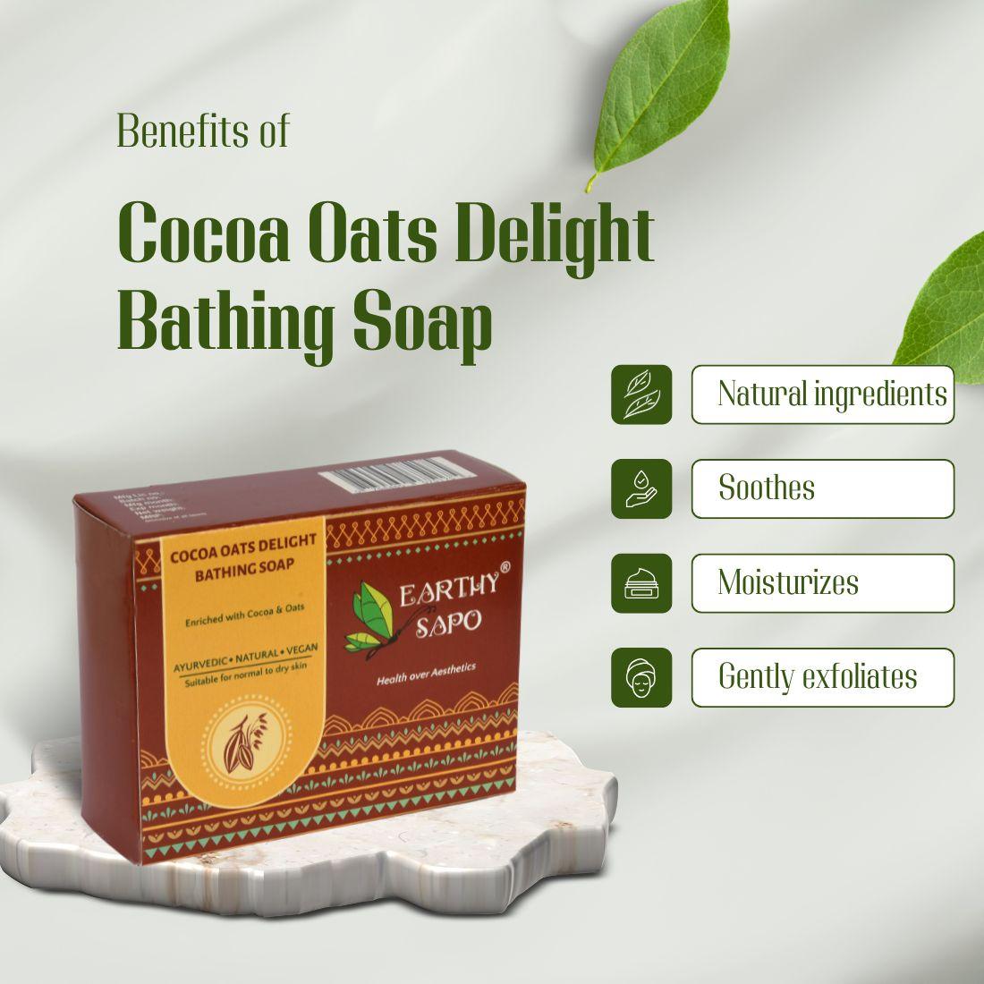 Nourishing Soap Combo - Cocoa Oats, Cooling Freshness & Papaya Special Bathing Soaps