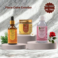 Earthy Sapo Face Care Combo with Lodhradi Churnam, Rose Water Facial Toner and Nalpamaradi Tailam for natural Ayurvedic skincare