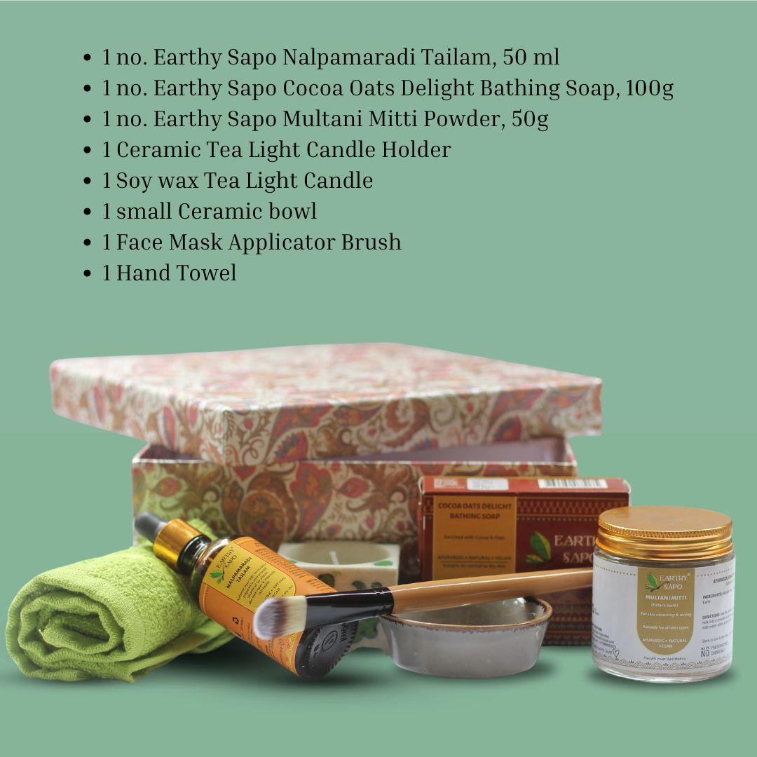 Ayurvedic Bliss Gift Hamper – Luxurious Self-Care & Wellness Set