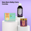 New Born Baby Care Combo - Baby Massage Oil, Divines Simplicity Bathing Soap & Velvety Dusting Powder