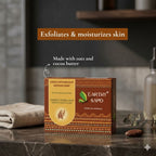 Earthy Sapo Cocoa Oats Delight Bathing Soap with oats and cocoa butter for normal to dry skin