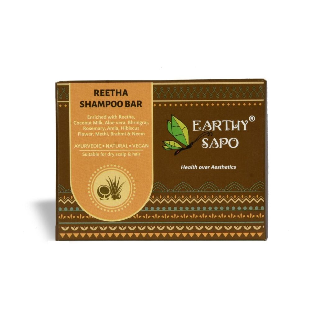 Reetha Shampoo Bar, 100g – Earthy Sapo